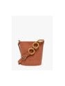 Woomen WHEL02 - POLYURÉTHANE - BROWN sac seau heliconia de wommen sacs-a-mains