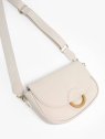 Woomen WCRO04 - POLYURÉTHANE - CHALK sac porté travers m à rabat crocus de woomen sacs-a-mains
