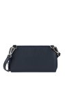Lancaster 117-08 - TEP ET CUIR - BLEU FONC mini sac portfeuille bandoulière maya sacs-a-mains