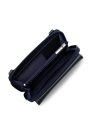 Lancaster 117-08 - TEP ET CUIR - BLEU FONC mini sac portfeuille bandoulière maya sacs-a-mains