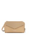 Lancaster 117-08 - TEP ET CUIR - CHAMPAGNE mini sac portfeuille bandoulière maya sacs-a-mains