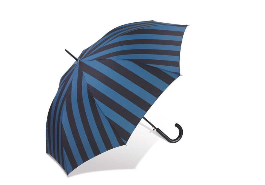 Parapluie ESPRIT 41055 - POLYESTER - MARINE RAYUR parapluie femme long canne automatique imprimé Petite maroquinerie