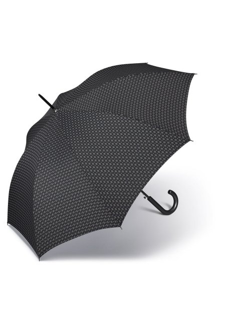 Parapluie ESPRIT 41068 - POLYESTER - NOIR/LOSANGE parapluie canne long homme automatique canne-h
