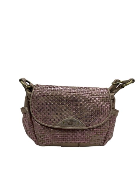 Mila Louise ERNA W - CUIR DE VACHETTE - ROSE porté travers m sacs-a-mains
