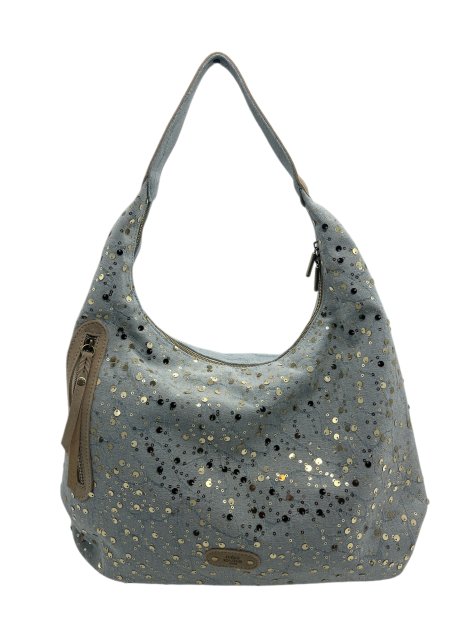 Mila Louise PERLA JN - DENIM/COTON - CREME besace porté épaule sacs-a-mains