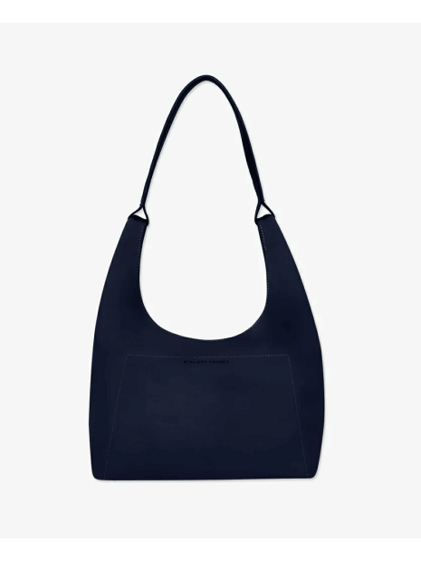 Les Ateliers Foures A601 - CUIR DE VACHETTE - MINUIT sac amazone porté épaule s des ateliers fourès sac-a-main-shopping-toile-ou-cuir