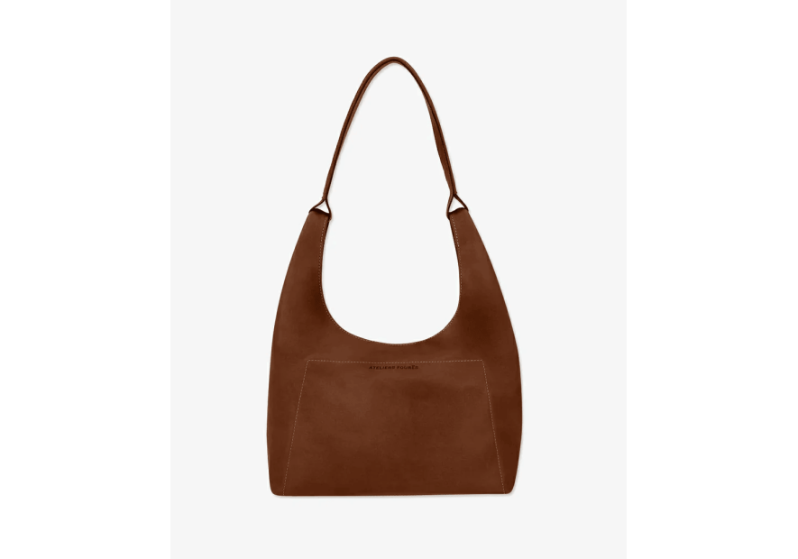 Les Ateliers Foures A601 - CUIR DE VACHETTE - FAUVE sac amazone porté épaule s des ateliers fourès shopping