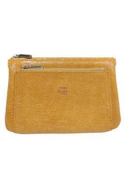 Mila Louise PLOM RP - CUIR DE VACHETTE - JAU porté monnaie double zip plom rp de mila louise Porte-monnaie Femme