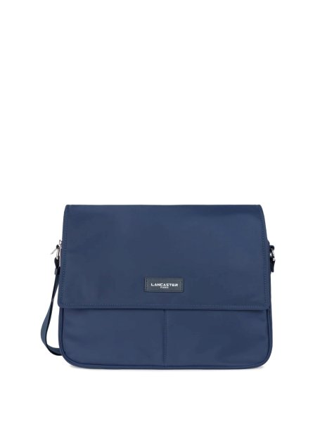 Lancaster 510-79 - NYLON/POLYAMIDE - BLEU  grand sac gibecière a4 basic vita lancaster sacs-a-mains