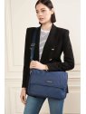 Lancaster 510-79 - NYLON/POLYAMIDE - BLEU  grand sac gibecière a4 basic vita lancaster sacs-a-mains