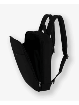 Les Ateliers Foures 9455 - CUIR DE VACHETTE - NOIR sac à dos plat 2 compartiments des ateliers fourès sac a dos