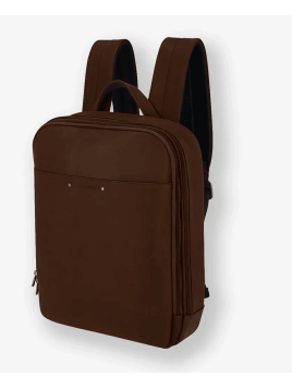 Les Ateliers Foures 9455 - CUIR DE VACHETTE - COGNAC sac à dos plat 2 compartiments des ateliers fourès sac a dos