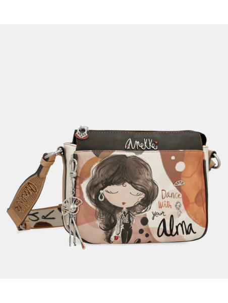 Anekke 40703-062 sac bandoulière moyen à 3 compartiments alma Sacs à mains
