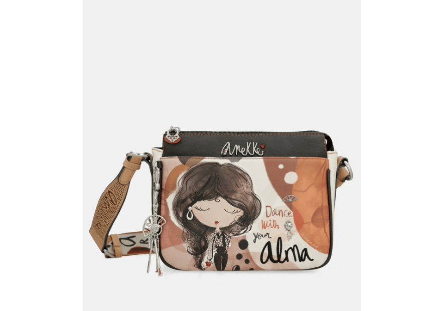 Anekke 40703-062 sac bandoulière moyen à 3 compartiments alma Sacs à mains