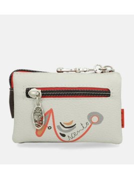 Anekke 40769-010 - POLYURÉTHANE - GRIS porte-monnaie alma 3 compartiments Porte-monnaie Femme