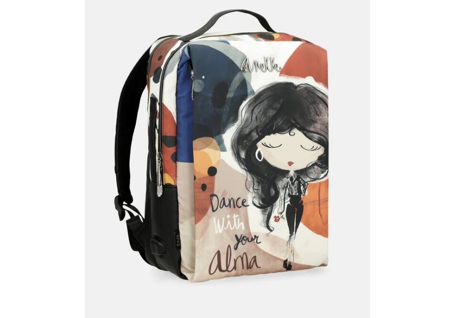 Anekke 40575-001 - POLYESTER - NOIR grand sac à dos de voyage alma Maroquinerie