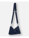 Les Ateliers Foures I326 - CUIR DE VACHETTE - NUIT sac bandoulière besace évasé iliade sacs-a-mains