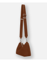 Les Ateliers Foures I326 - CUIR DE VACHETTE - FAUVE sac bandoulière besace évasé iliade sacs-a-mains