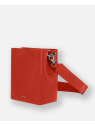 Les Ateliers Foures H600 - CUIR DE VACHETTE - ORANGE porté travers alceste sacs-a-mains