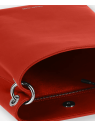 Les Ateliers Foures H600 - CUIR DE VACHETTE - ORANGE porté travers alceste sacs-a-mains