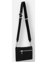 Les Ateliers Foures B109 - CUIR DE VACHETTE - NOIR sac trotteur plat bandoulière phèdre sacs-a-mains