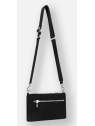 Les Ateliers Foures B109 - CUIR DE VACHETTE - NOIR sac trotteur plat bandoulière phèdre sacs-a-mains