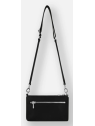 Les Ateliers Foures B109 - CUIR DE VACHETTE - NOIR sac trotteur plat bandoulière phèdre sacs-a-mains