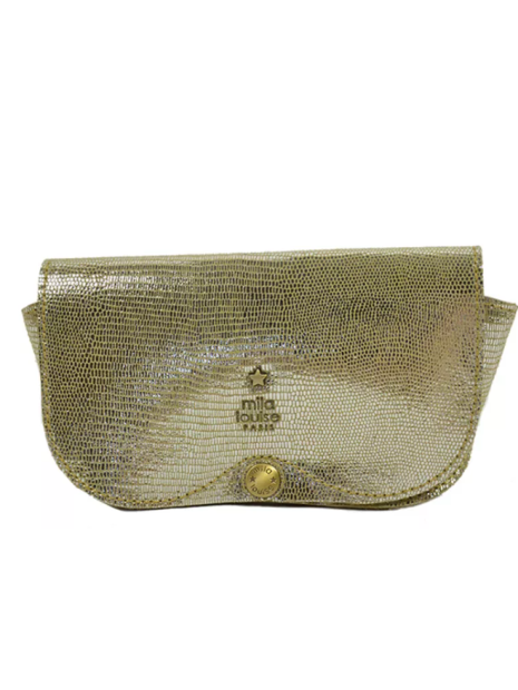Mila Louise OSSIP LZ - TOILE/CUIR - GOLD mila louise-ossip lz-étuit lunette etui-lunettes