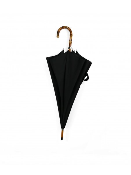 Maison Pierre Vaux 3021 - POLYESTER - NOIR parapluie canne manuel bambou vaux Petite maroquinerie