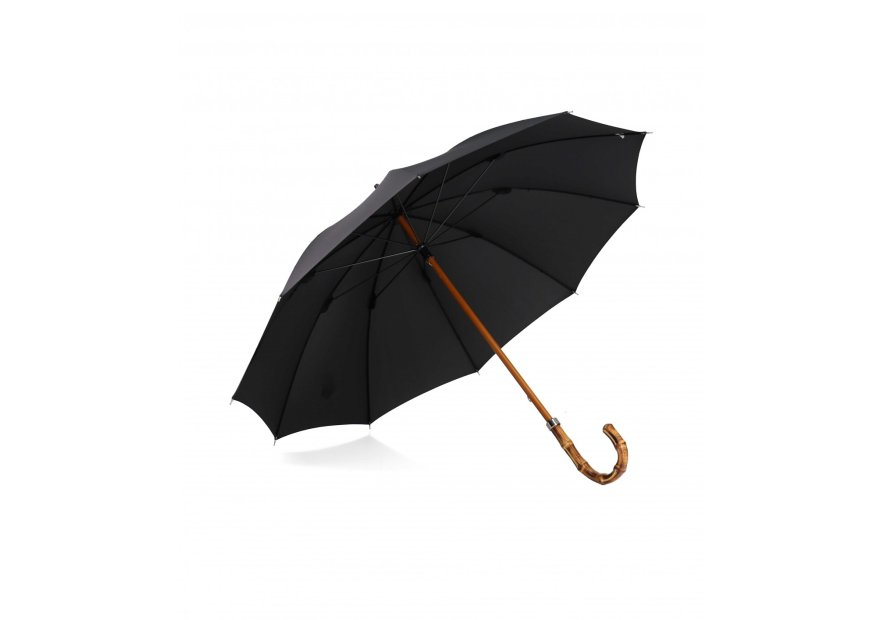 Maison Pierre Vaux 3021 - POLYESTER - NOIR parapluie canne manuel bambou vaux Petite maroquinerie