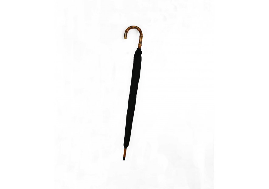 Maison Pierre Vaux 3021 - POLYESTER - NOIR parapluie canne manuel bambou vaux Petite maroquinerie
