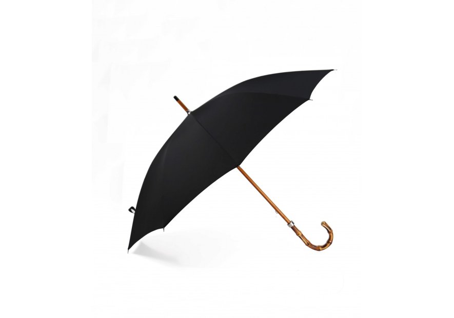 Maison Pierre Vaux 3021 - POLYESTER - NOIR parapluie canne manuel bambou vaux Petite maroquinerie