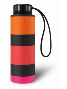 Parapluie ESPRIT 43382 - POLYESTER - NOIR/ORANGE parapluie mini manule multicolor stripe pliant f