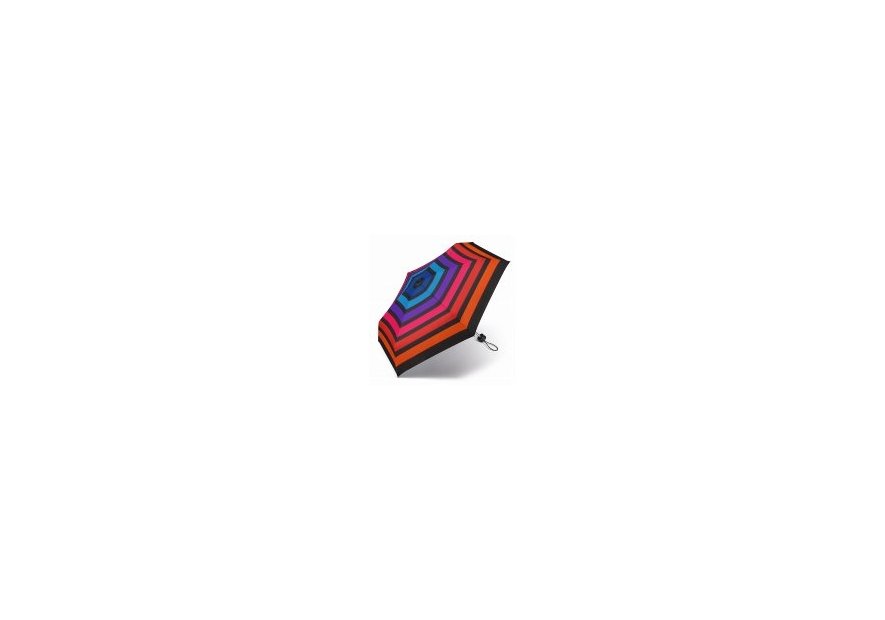 Parapluie ESPRIT 46852 - POLYESTER - NOIR/ORANGE parapluie pliant auto multicolor stripe Petite maroquinerie