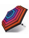 Parapluie ESPRIT 46852 - POLYESTER - NOIR/ORANGE parapluie pliant auto multicolor stripe petite-maroquinerie