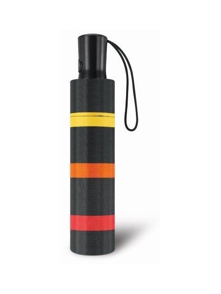 Parapluie ESPRIT 46852 - POLYESTER - NOIR/JAUNE/O parapluie pliant auto multicolor stripe Petite maroquinerie