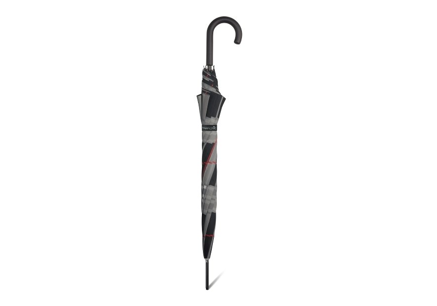 Parapluie ESPRIT 41059 - POLYESTER - ECOSSAIS GRI parapluie long automatique clan Petite maroquinerie