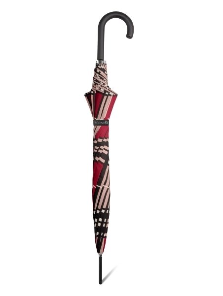Parapluie ESPRIT 41059 - POLYESTER - ECOSSAIS ROU parapluie long automatique clan Petite maroquinerie