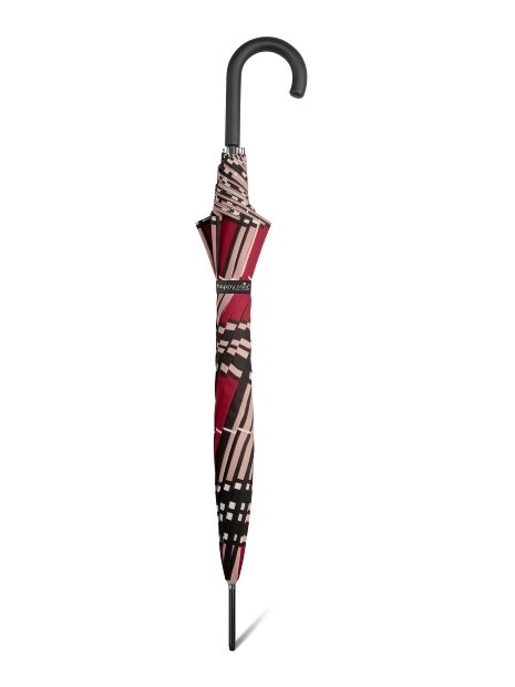 Parapluie ESPRIT 41059 - POLYESTER - ECOSSAIS ROU parapluie long automatique clan canne-mixte