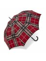 Parapluie ESPRIT 41059 - POLYESTER - ECOSSAIS ROU parapluie long automatique clan canne-mixte