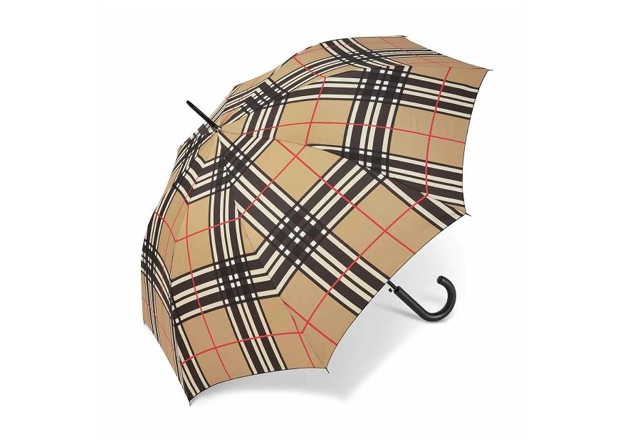 Parapluie ESPRIT 41059 - POLYESTER - ECOSSAIS BEI parapluie long automatique clan Petite maroquinerie