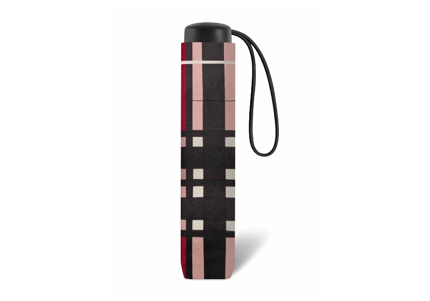 Parapluie ESPRIT 42059 - POLYESTER - ECOSSAIS ROU parapluie pliant manuel clan Petite maroquinerie