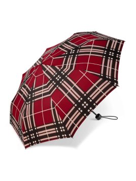Parapluie ESPRIT 42059 - POLYESTER - ECOSSAIS ROU parapluie pliant manuel clan Petite maroquinerie