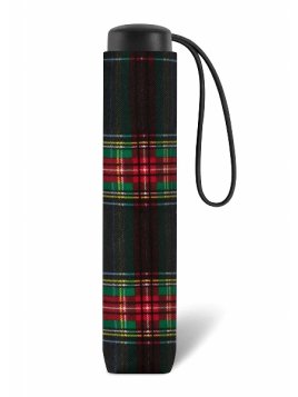 Parapluie ESPRIT 42059 - POLYESTER - ECOSSAIS NOI parapluie pliant manuel clan Petite maroquinerie