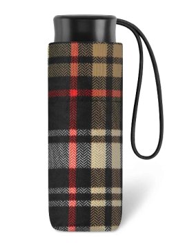 Parapluie ESPRIT 43359 - POLYESTER - ECOSSAIS NOI parapluie pliant mini manuel clan Petite maroquinerie