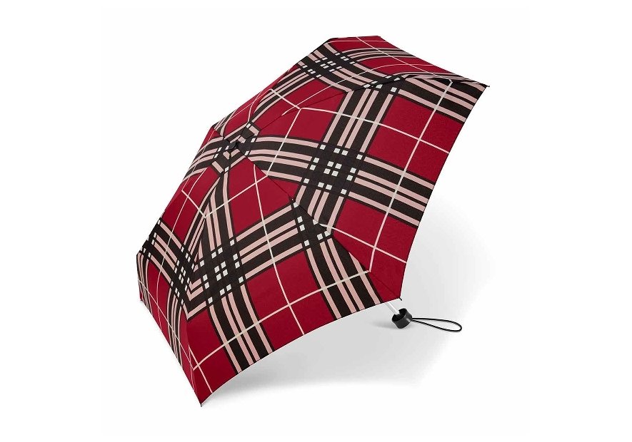 Parapluie ESPRIT 43359 - POLYESTER - ECOSSAIS ROU parapluie pliant mini manuel clan Petite maroquinerie