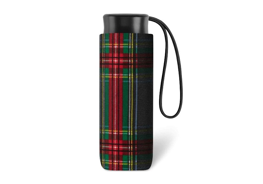 Parapluie ESPRIT 43359 - POLYESTER - ECOSSAIS NOI parapluie pliant mini manuel clan Petite maroquinerie