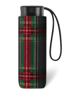 Parapluie ESPRIT 43359 - POLYESTER - ECOSSAIS NOI parapluie pliant mini manuel clan Petite maroquinerie