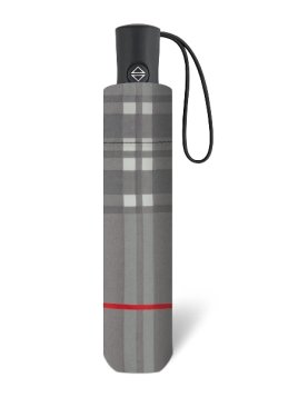 Parapluie ESPRIT 46859 - POLYESTER - ECOSSAIS GRI parapluie pliant automatique clan Petite maroquinerie