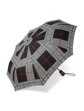 Parapluie ESPRIT 46859 - POLYESTER - ECOSSAIS GRI parapluie pliant automatique clan Petite maroquinerie